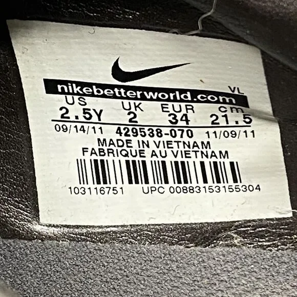 Nike CTR 360 2011 Rare 429538-070 Youth Size 2.5Y Soccer Cleats Shoes GUC - Picture 7 of 7